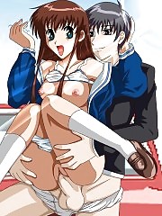 Anime characters get down and dirty in hot hardcore action