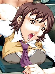 Horny anime cuties get their tight pussies ripped