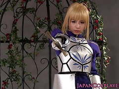 Lingerie Mania presents: Cosplay fsn saber enjoys creampie after being fingered by sh