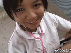 Lingerie Mania presents: Asian nurse is sucking and titty fucking the cock