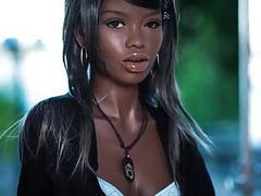Lingerie Mania presents: Hot ebony sex doll, blowjob anal creampie fantasies