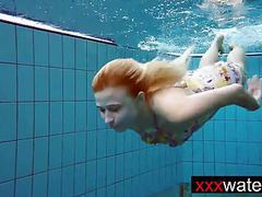 Lingerie Mania presents: Amateur blonde mermaid