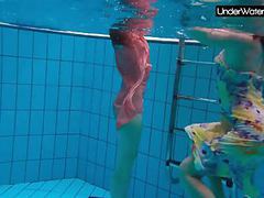 Lingerie Mania presents: Bubarek and birtakik enjoy eachother in the pool