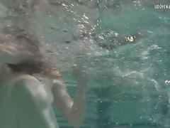 Lingerie Mania presents: New teen on underwatershow