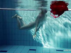 Lingerie Mania presents: Hot blonde lucie french teen in the pool