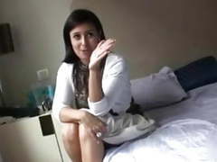 Lingerie Mania presents: Sexy babe makes a homemade fuck film !