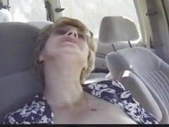Lingerie Mania presents: Granny fucking with young man on car