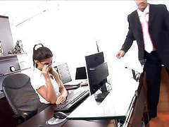 Lingerie Mania presents: Horny secretary fucked on her desk in lingerie