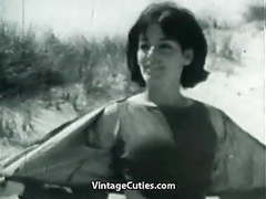 Lingerie Mania presents: Nudist girl's day on a beach (1960s vintage)