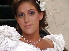 Lingerie Mania presents: Bride & a hottie share a big cock