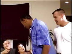Lingerie Mania presents: Husband give his milf wife to black men fuck her ass