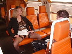 Lingerie Mania presents: Virgin boy and nasty mom in train