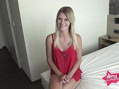 Lingerie Mania presents: Lara is finally 18! first sex casting, Blonde, Blowjob, Teen (18+), Big Boobs, German, HD Videos, 18 Year Old, Pussy, Small Boobs, First Fuck, 18 Years Old, First, Asshole Closeup, Vagina Fuck, First Casting, Sex, 18 Year, Finally, First Sex, Finally 18, 