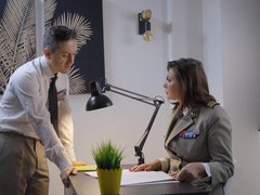 Lingerie Mania presents: Rebecca volpetti wearing nylon stockings getting fucked hard