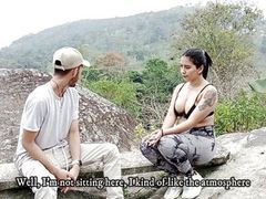 Lingerie Mania presents: On a camping trip i fuck my neighbor's pussy outdoors creampie - porn in spanish