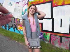 Lingerie Mania presents: Hardcore fucking outdoors with small tits stranger mina k. hd