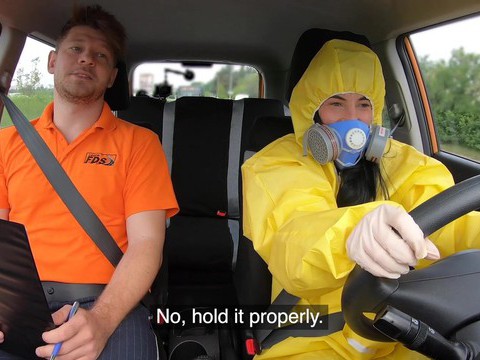 Lingerie Mania presents: Driving instructor fucks orgasmic pussy of skinny czech lexi dona
