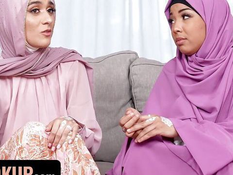 Lingerie Mania presents: Hijab wearing step sisters malina melendez and aubry babcock fuck their step brother - hijab hookup
