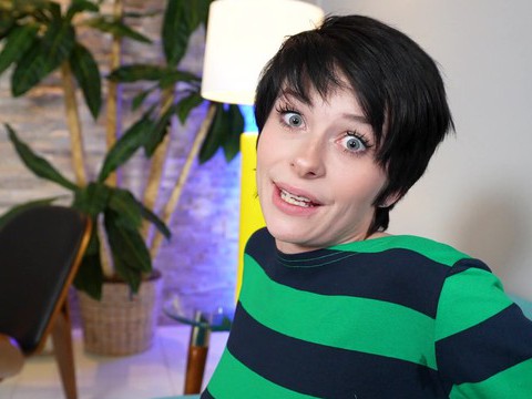 Lingerie Mania presents: Short hair kitty lynn gives a blowjob and gets fucked balls deep