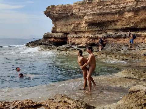 Lingerie Mania presents: Divers watching us fuck at the beach give us some help