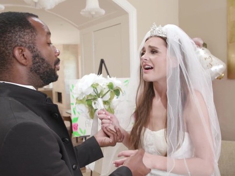 Lingerie Mania presents: Hardcore interracial gangbang with hot ass bride aften opal. hd