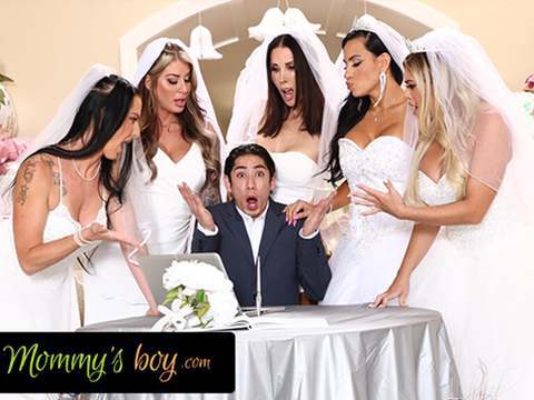 Lingerie Mania presents: Mommy's boy - furious milf brides reverse gangbang hung wedding planner for wedding planning mistake