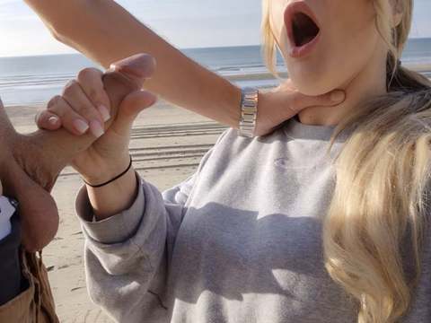 Lingerie Mania presents: Outdoor after a blowjob for a stranger on the beach, i was fucked in public