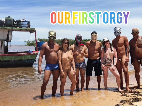 Lingerie Mania presents: I took my wives to a gangbang with my friends on an old boat in salvador