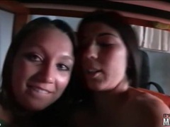 Lingerie Mania presents: Amateur babes in bunk bed kissing sensually