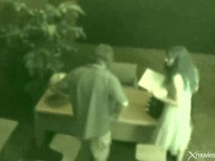 Lingerie Mania presents: Slut opens legs on desk and takes cock in cunt