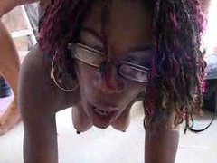 Lingerie Mania presents: Black girl is crazy for that white cock