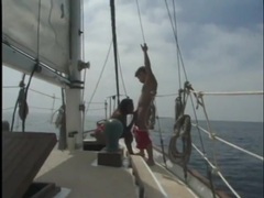 Lingerie Mania presents: Interracial on a boat with a beautiful black girl