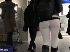 Lingerie Mania presents: Jeny smith  camel toe white leggings