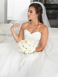 Lingerie Mania presents: Bootylicious bride Kelsi Monroe screws a handsome officiant on her wedding day