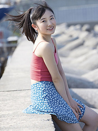 Lingerie Mania presents: Asian teen Chisaki Morito demonstrates her tiny tits and demonstrates her exposed body outdoors