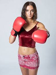 Lingerie Mania presents: Sexy Ukrainian belle Oxana Chic strips off her clothes and poses nude in a gym